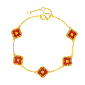 Guilloché Collection Bracelet (Red)