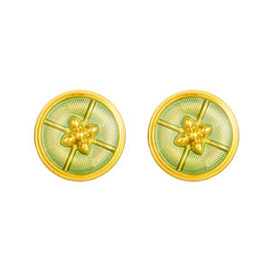 Guilloché Collection Earring (Green)