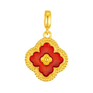 Guilloché Collection Pendant (Red)