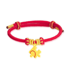 Valentine’s Day Gold Puzzle Bracelet