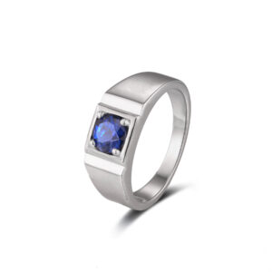 Rhodium Plated HR15167 CZ