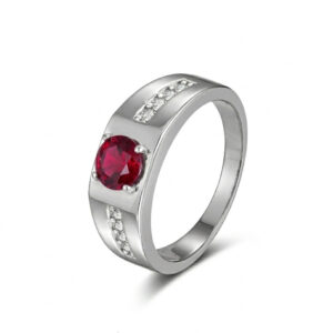 Rhodium Plated HR15168 CZ