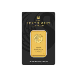 Perth Mint Kangaroo 1oz Gold Minted Bar