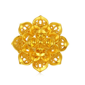 The Golden Peony Prosperity Bangle