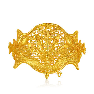 The Royal Phoenix Gold Filigree Statement Cuff