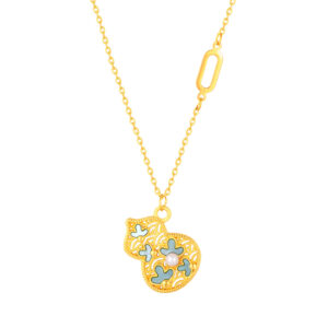 Filigree Hulu Necklace with Pearl & Butterfly Mother of Pearl
